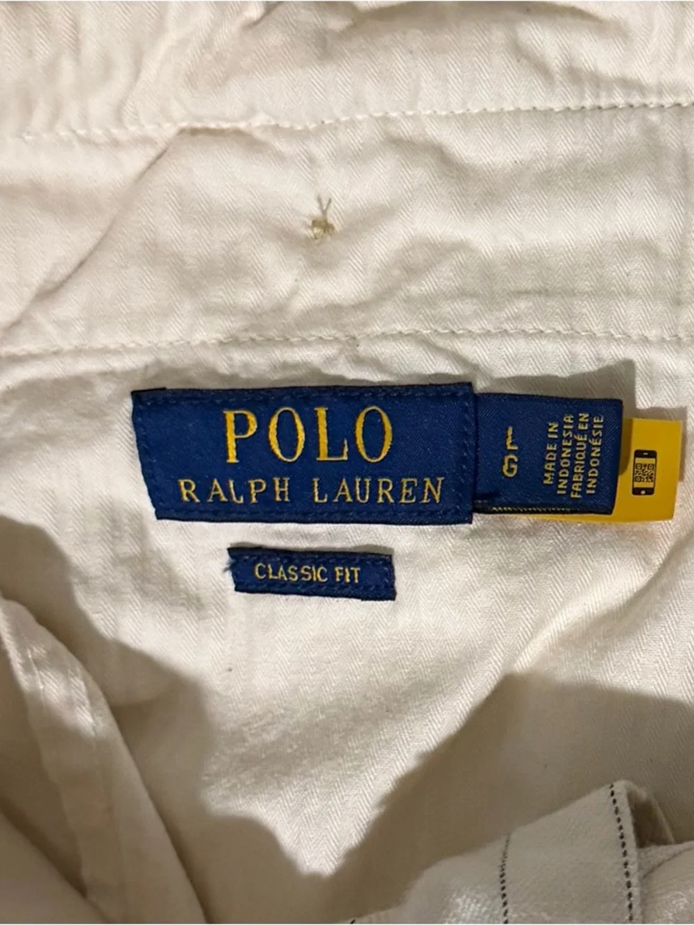 Polo by Ralph Lauren Cream Pinstripe Chinos